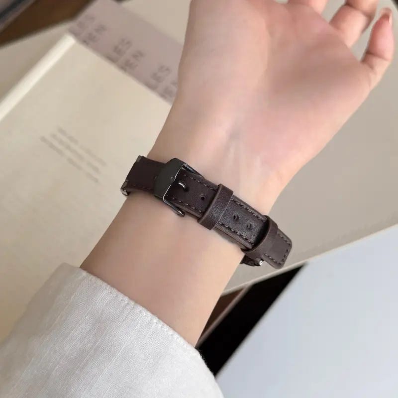 KVZUVUU Apple Compatibility Watch Band Leather Material-8