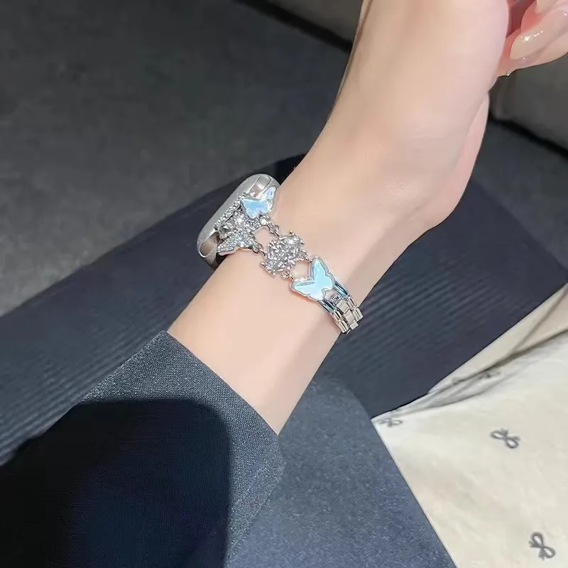 KVZUVUU Apple Compatibility Watch Band Metal-2