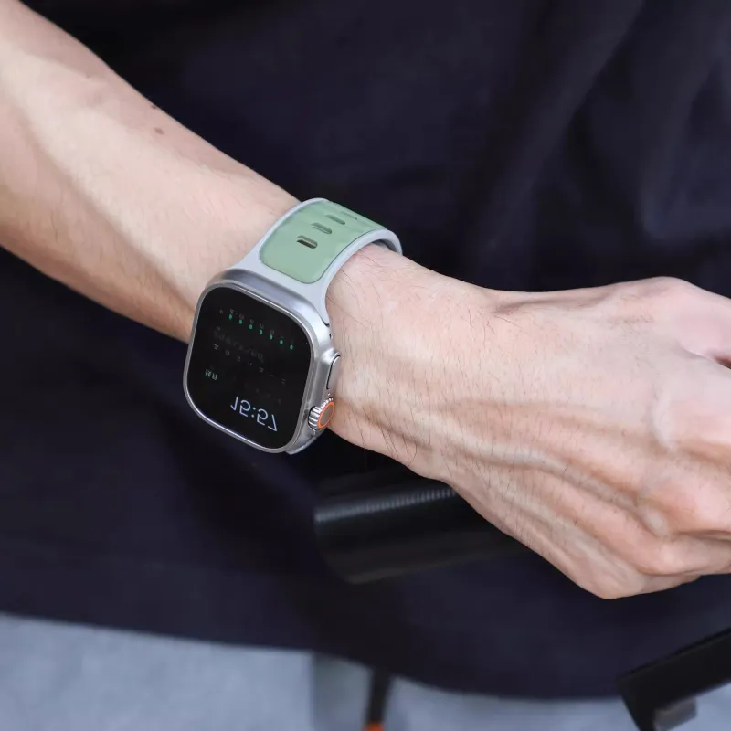 KVZUVUU Apple Compatibility Watch Band Silicone Material-9