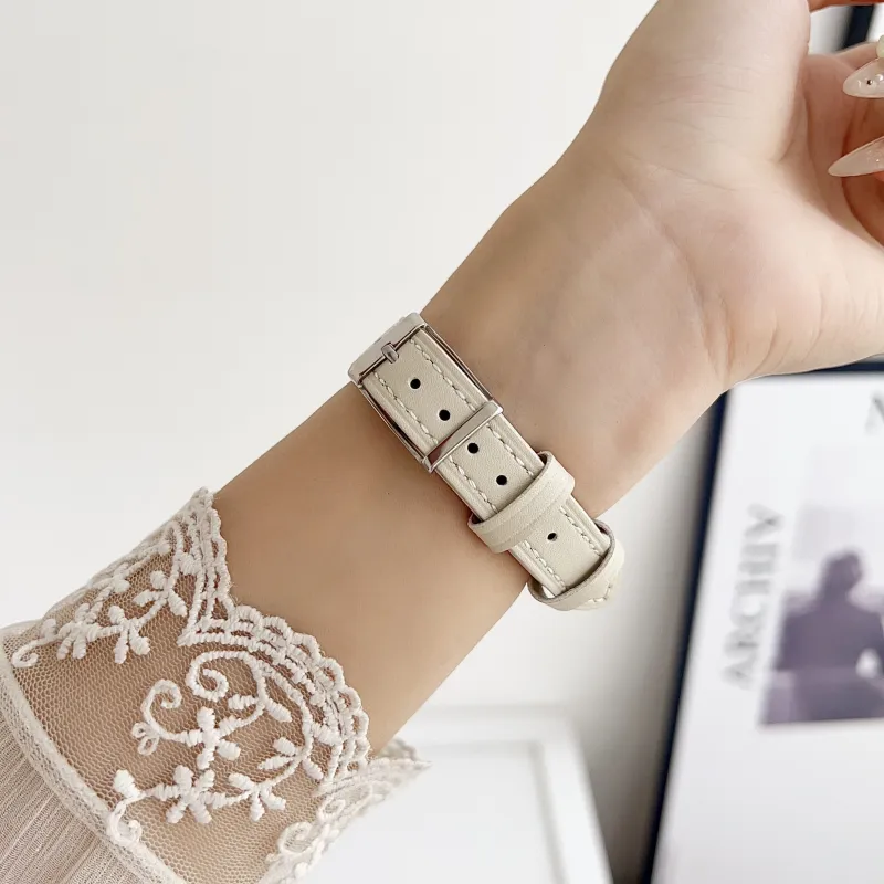 KVZUVUU Apple Compatibility Watch Band Leather-13
