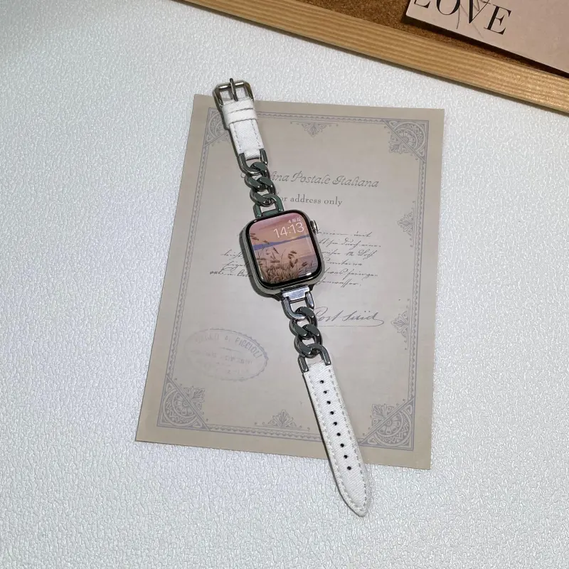 KVZUVUU Apple Compatibility Watch Band Metal-1