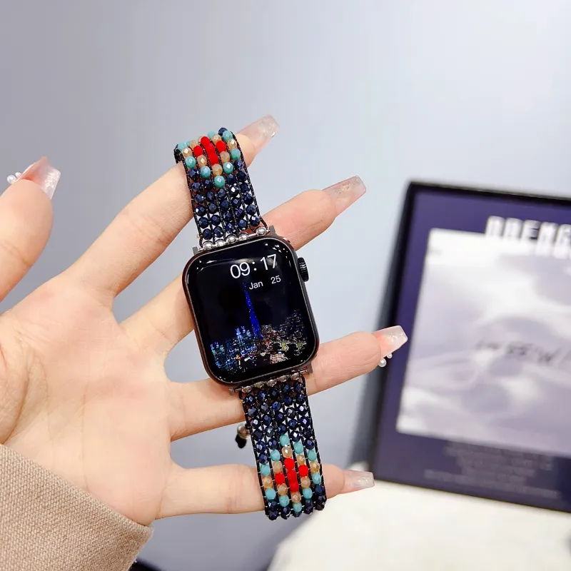 KVZUVUU Apple Compatibility Watch Band Fabric Material-2