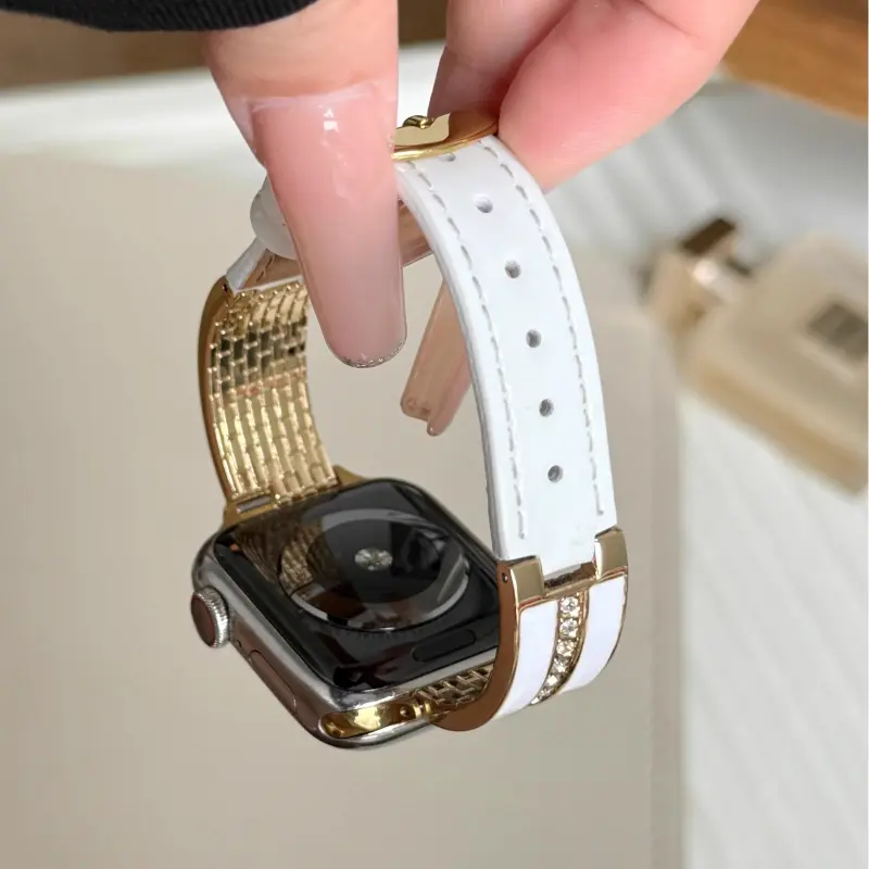 KVZUVUU Watch Band Apple Compatibility Metal-2
