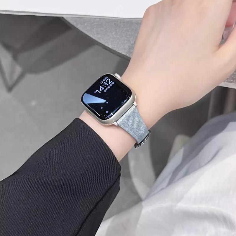 KVZUVUU Apple Compatibility Watch Band Canvas Material-12