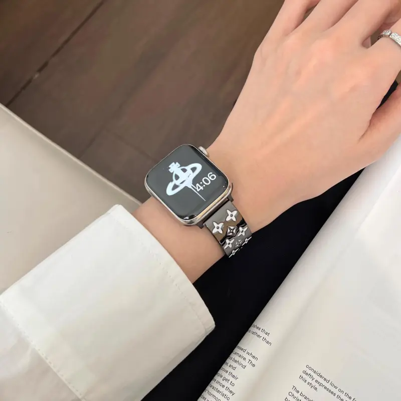 KVZUVUU Watch Band Apple Compatibility Metal-21