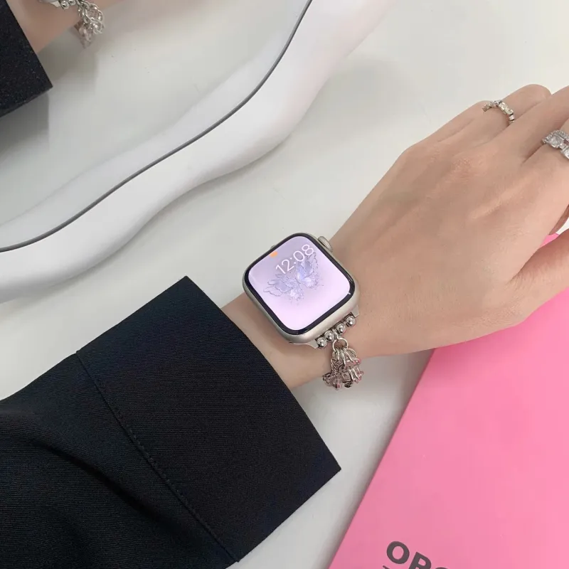 KVZUVUU Apple Compatibility Watch Band Metal-2