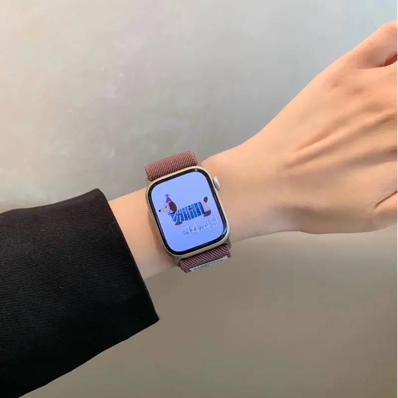 KVZUVUU Apple Compatibility Watch Band Nylon Material-5