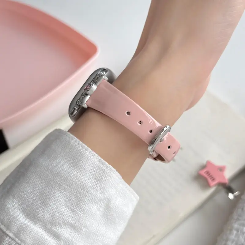 KVZUVUU Watch Band Apple Compatibility Cowhide Leather Material-6