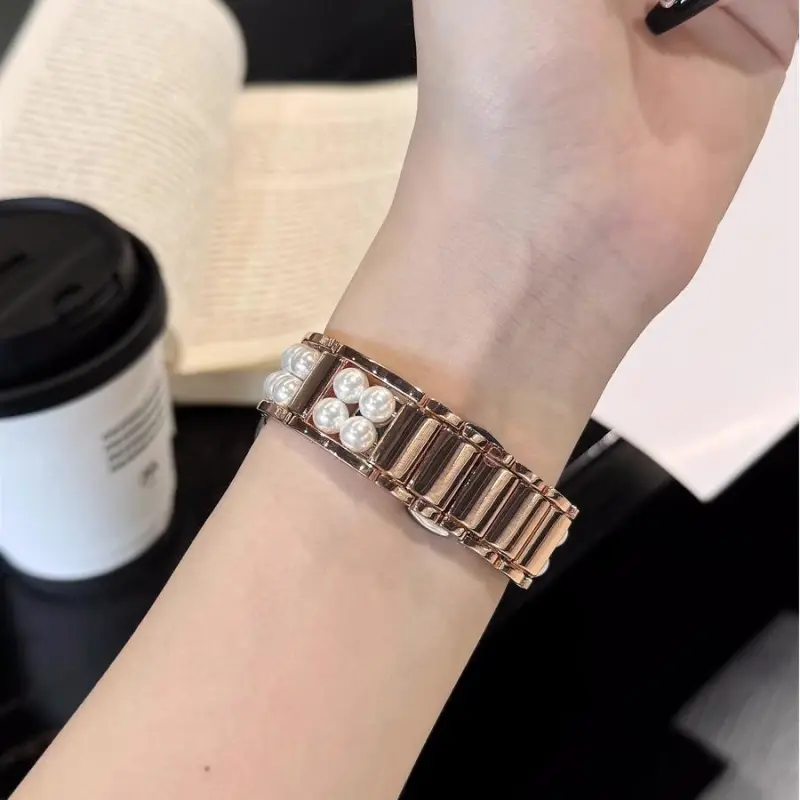 KVZUVUU Apple Compatibility Watch Band Metal-3