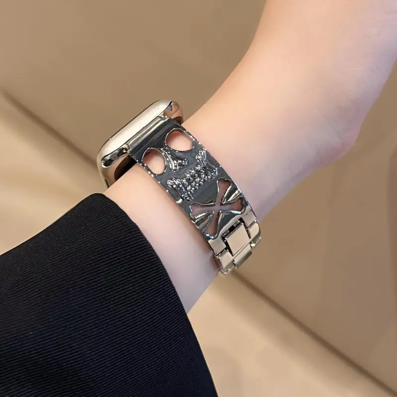 KVZUVUU Apple Compatibility Watch Band Metal-1