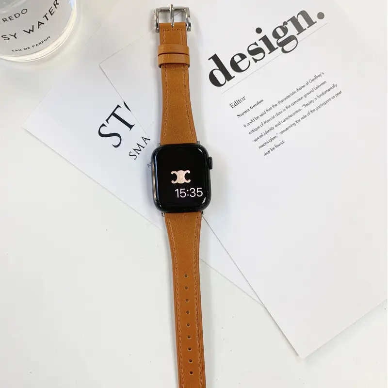 KVZUVUU Watch Band Apple Compatibility Cowhide Leather Material-7