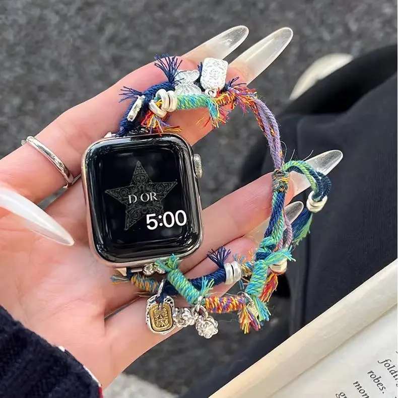 KVZUVUU Watch Band Apple Compatibility Metal-11