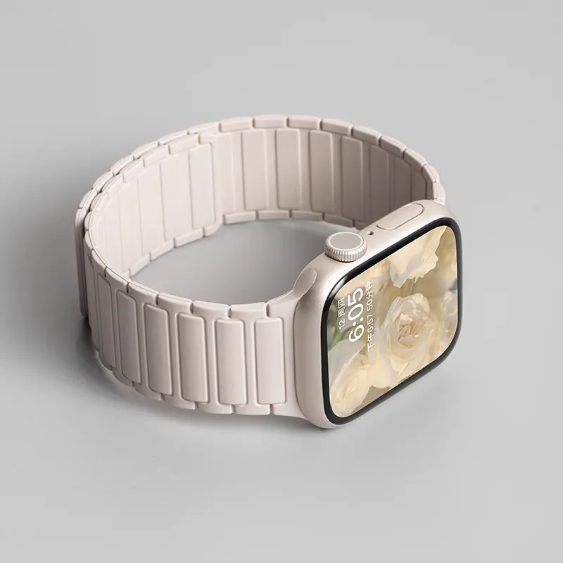 KVZUVUU Apple Compatibility Watch Band Silicone Material-3