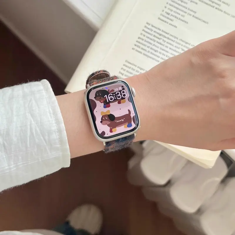 KVZUVUU Watch Band Apple Compatibility Metal-20