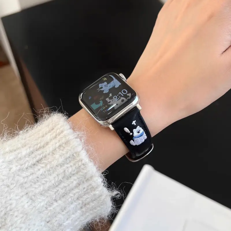 KVZUVUU Apple Compatibility Watch Band Metal-25