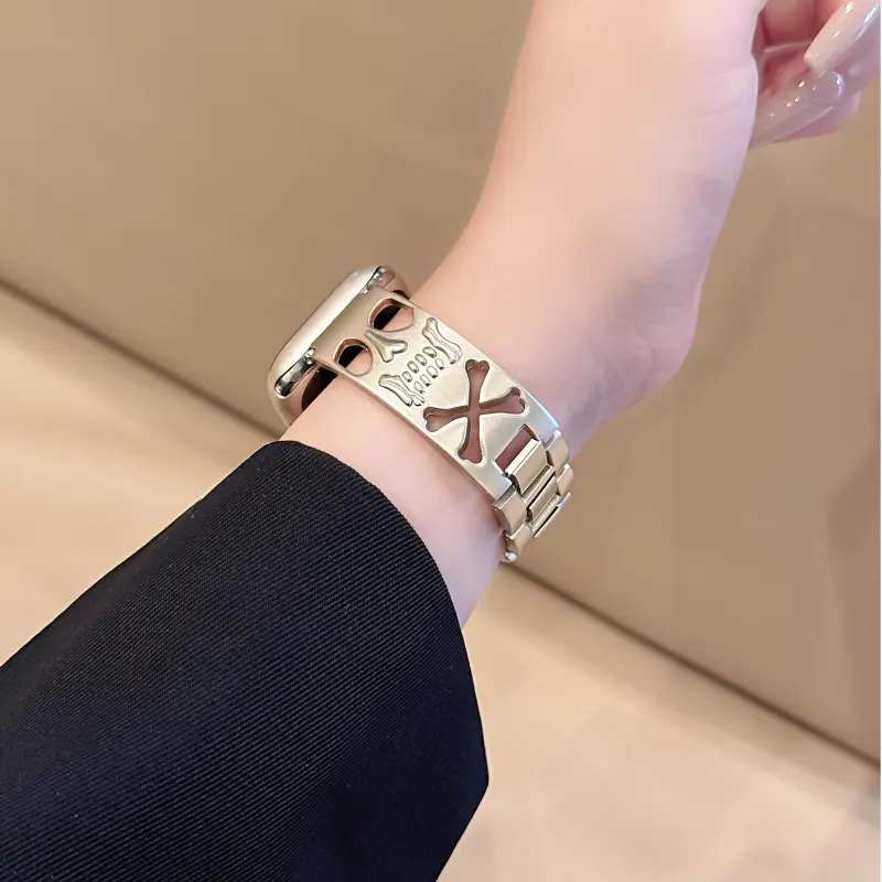 KVZUVUU Apple Compatibility Watch Band Metal-10