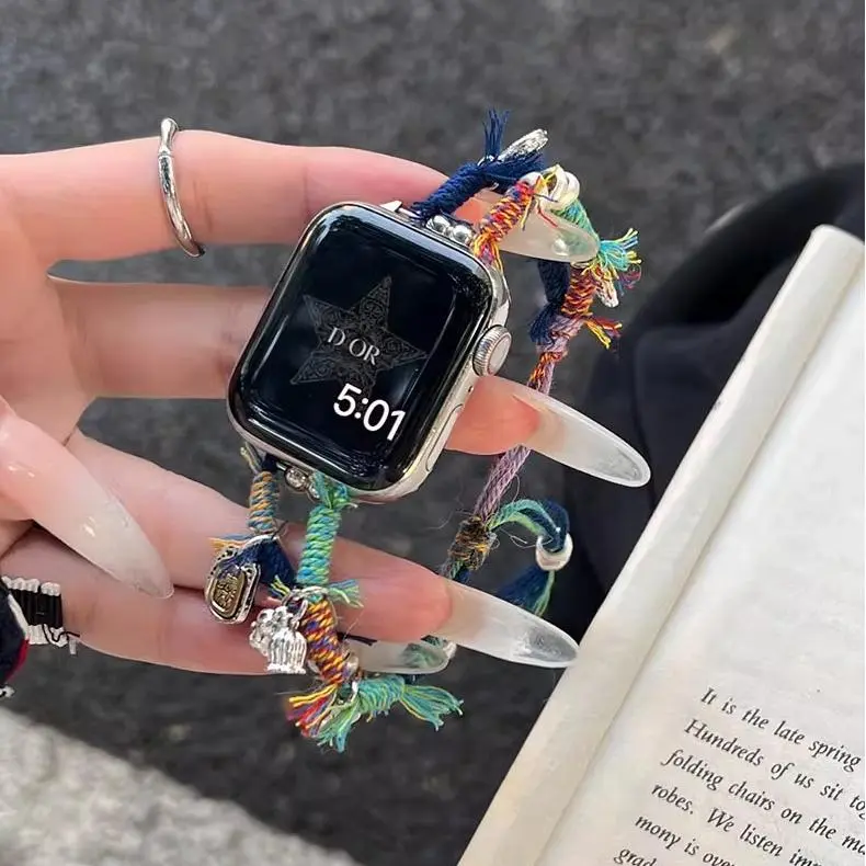 KVZUVUU Watch Band Apple Compatibility Metal-10