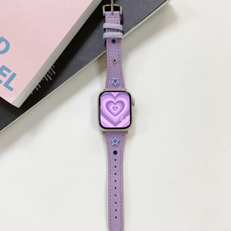 KVZUVUU Watch Band Apple Compatibility Canvas Material-3