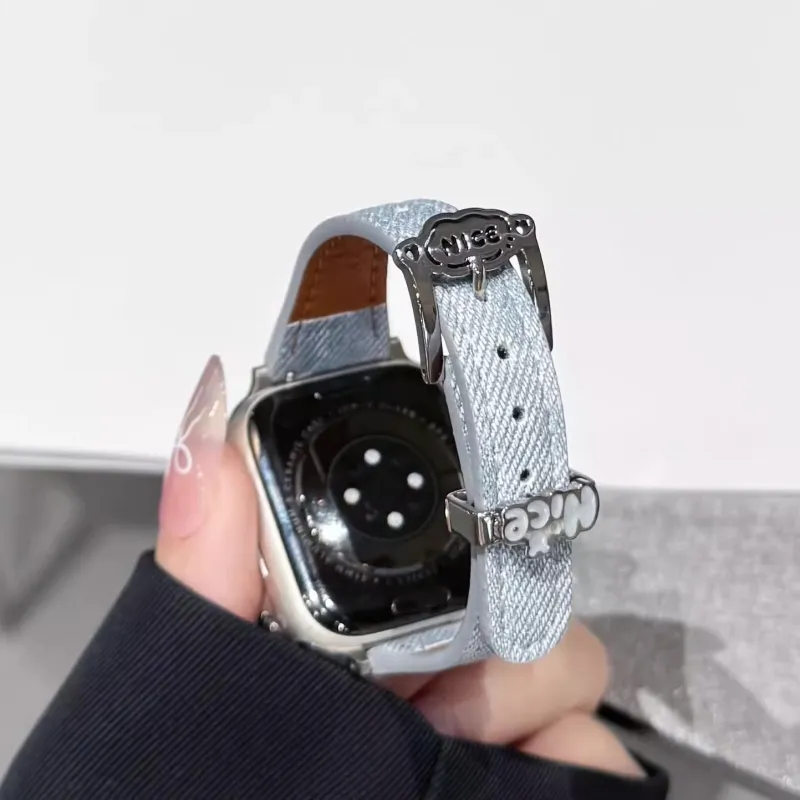 KVZUVUU Apple Compatibility Watch Band Canvas Material-13