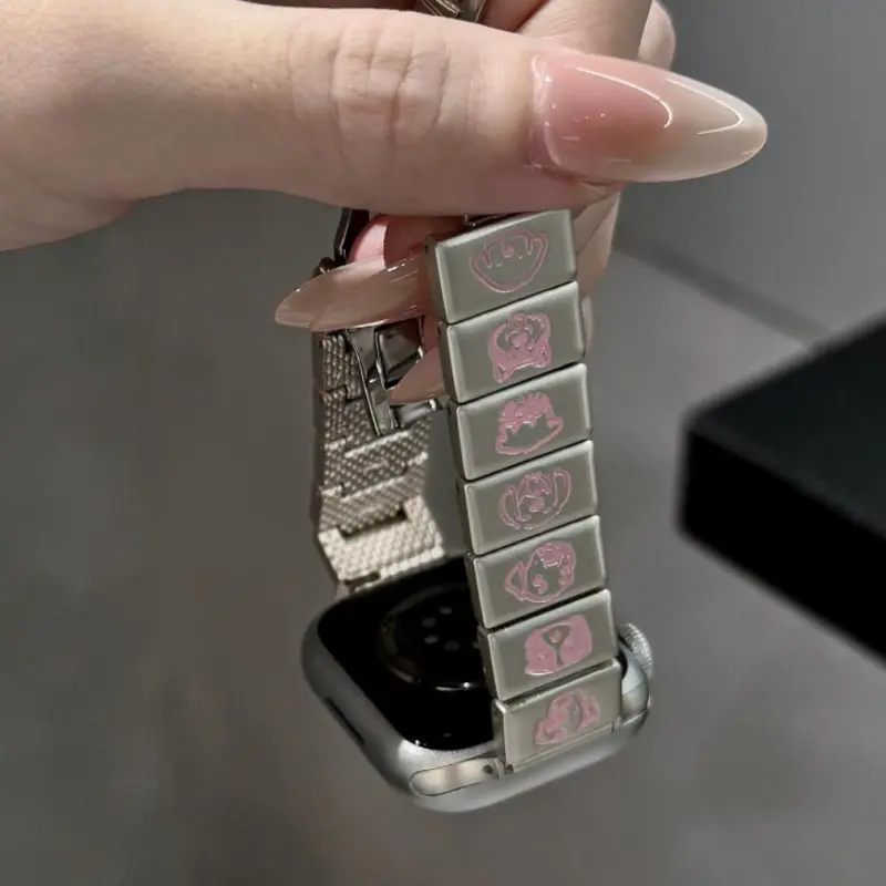 KVZUVUU Apple Compatibility Watch Band Metal-8