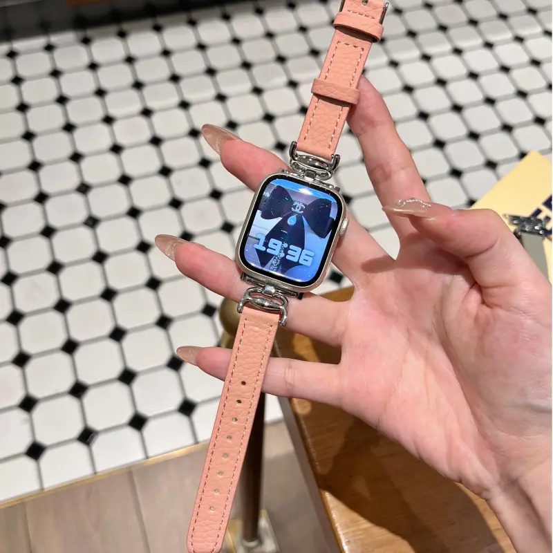 KVZUVUU Watch Band Apple Compatibility Cowhide Leather Material-11