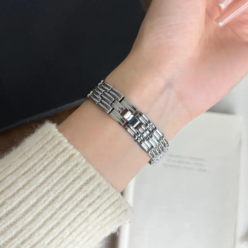 KVZUVUU Apple Compatibility Watch Band Metal-10