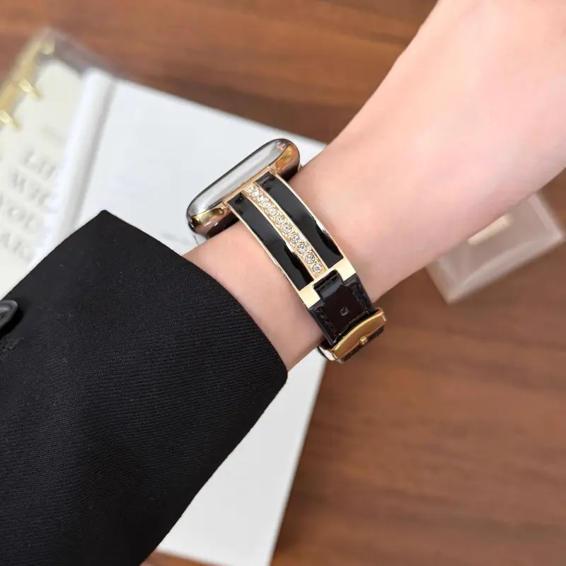 KVZUVUU Watch Band Apple Compatibility Metal-10