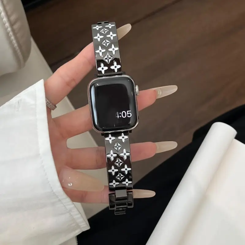 KVZUVUU Apple Compatibility Watch Band Metal-1