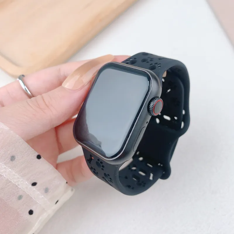 KVZUVUU Apple Compatibility Watch Band Silicone Material-15
