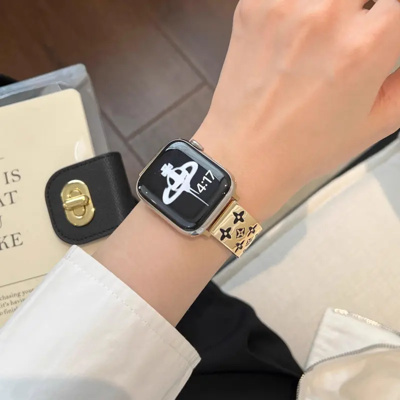 KVZUVUU Watch Band Apple Compatibility Metal-2