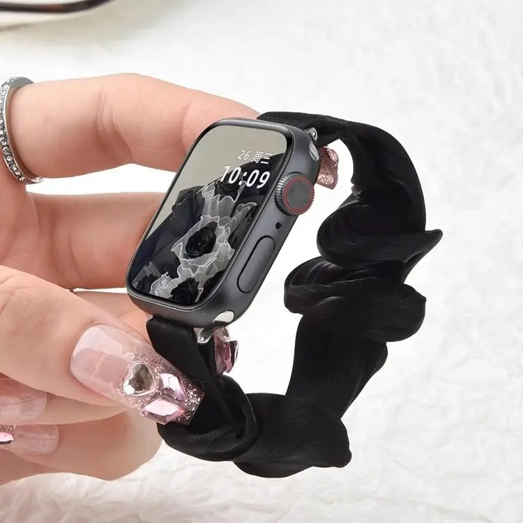 KVZUVUU Apple Compatibility Watch Band 123mm Chiffon Ice Silk Material-3