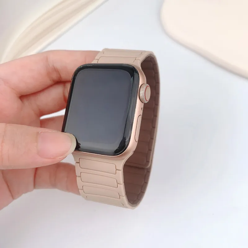 KVZUVUU Apple Compatibility Watch Band Silicone Material-17