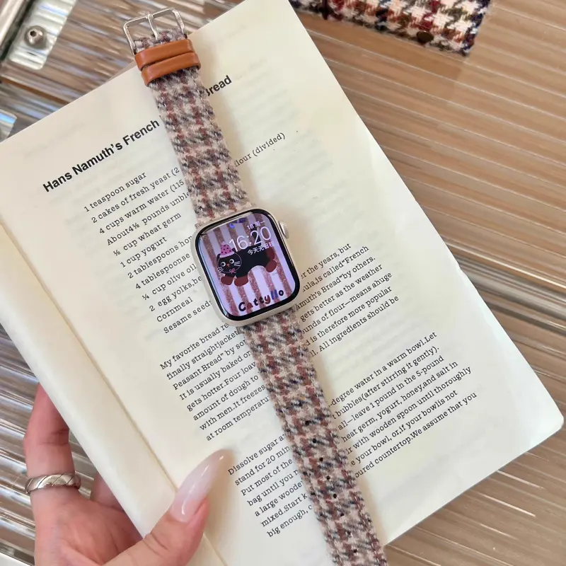KVZUVUU Watch Band Apple Compatibility Metal-3