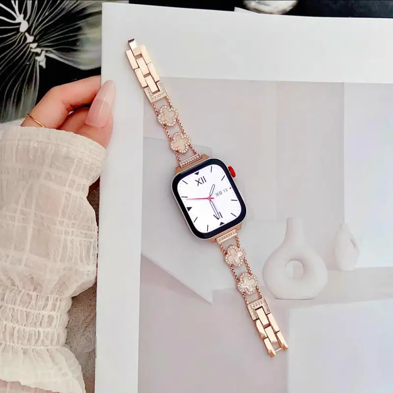 KVZUVUU Apple Compatibility Watch Band Metal-5