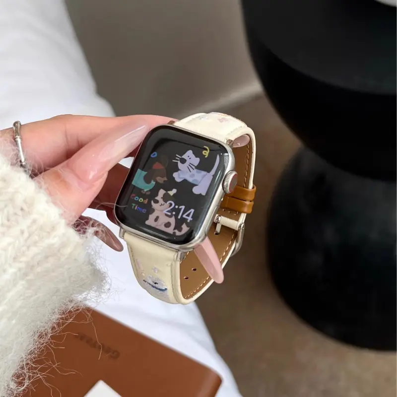 KVZUVUU Apple Compatibility Watch Band Metal-5