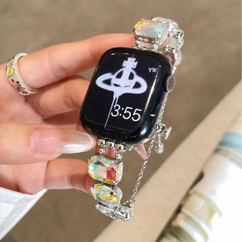 KVZUVUU Apple Compatibility Watch Band Metal-8