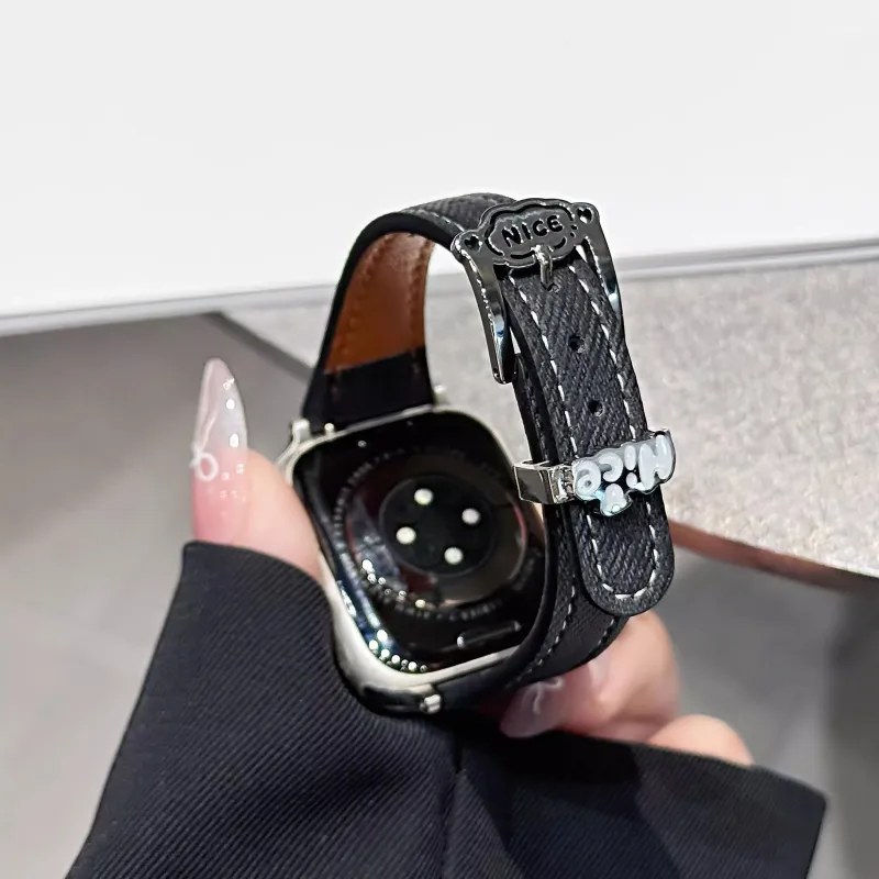 KVZUVUU Apple Compatibility Watch Band Canvas Material-3