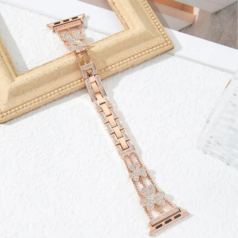 KVZUVUU Apple Compatibility Watch Band Metal-6