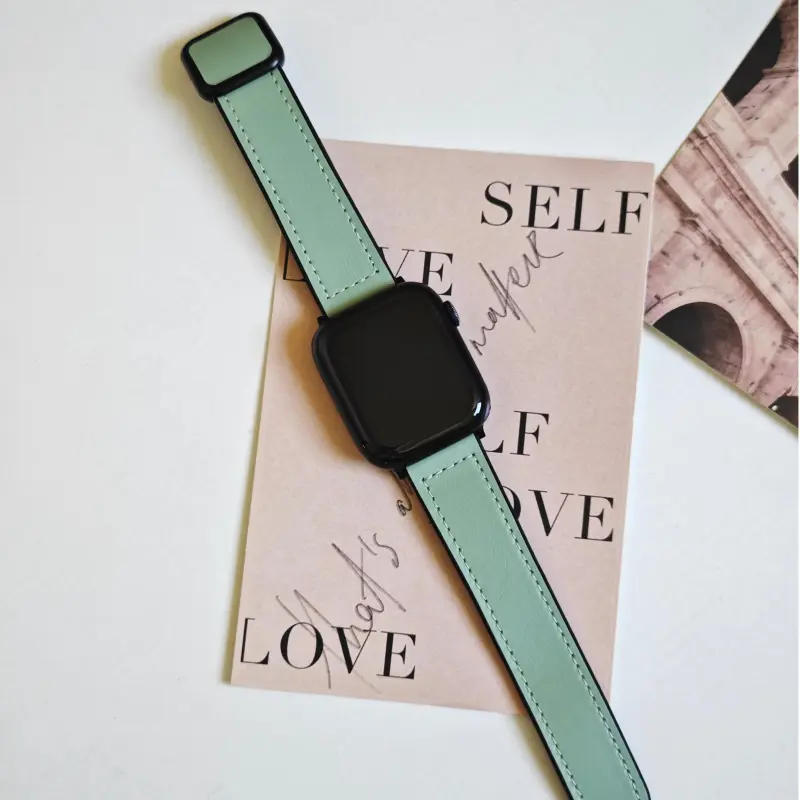 KVZUVUU Apple Compatibility Watch Band Cowhide Leather Material-15