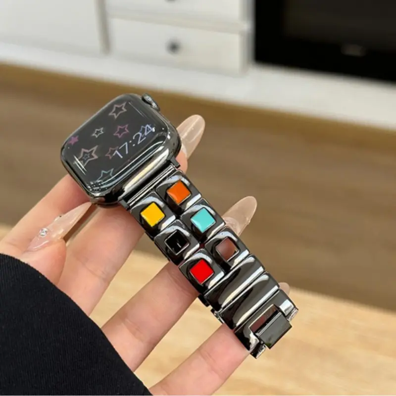 KVZUVUU Apple Compatibility Watch Band Metal-9