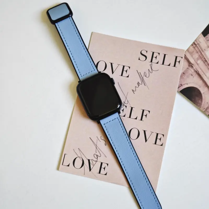 KVZUVUU Apple Compatibility Watch Band Cowhide Leather Material-19