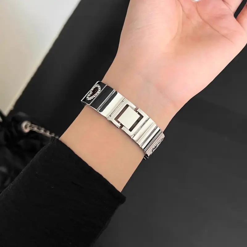 KVZUVUU Watch Band Apple Compatibility Metal-8