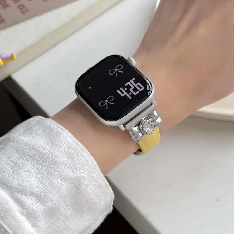 KVZUVUU Watch Band Apple Compatibility Cowhide Leather Material-9