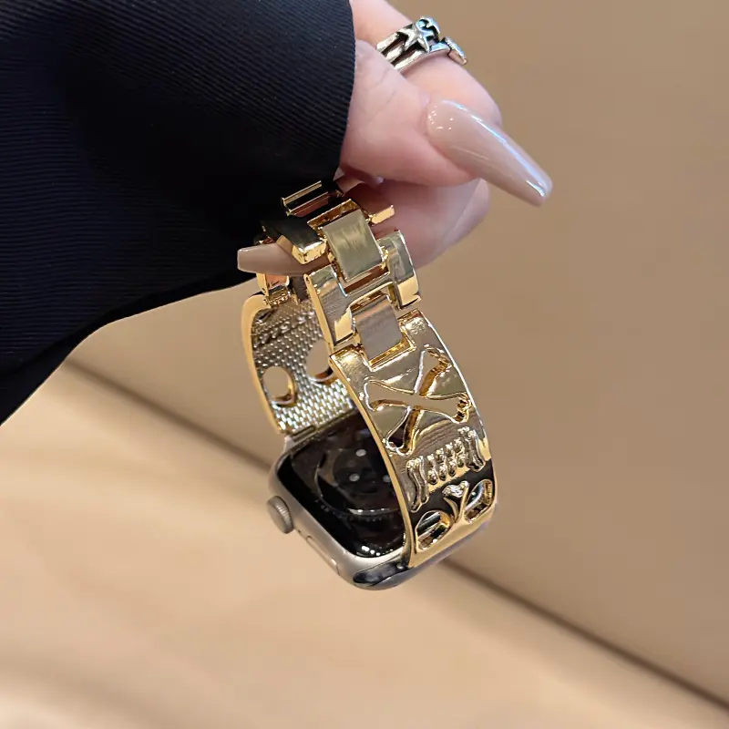 KVZUVUU Apple Compatibility Watch Band Metal-5