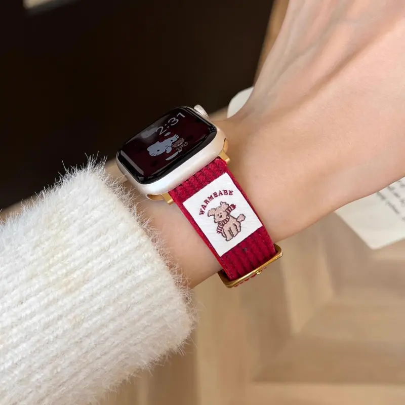 KVZUVUU Watch Band Apple Compatibility Leather-17