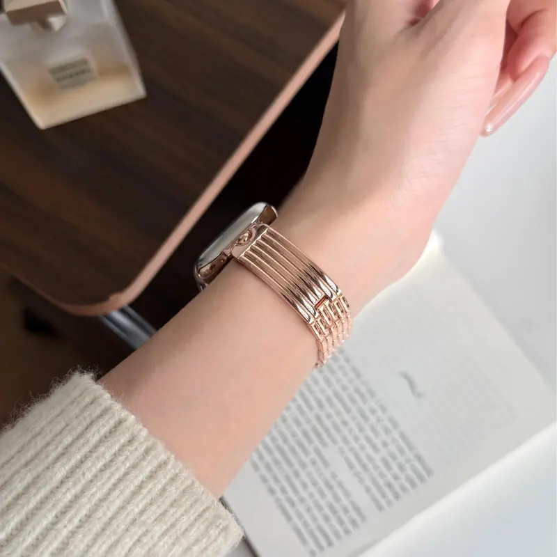 KVZUVUU Apple Compatibility Watch Band Metal-4