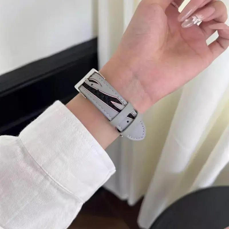 KVZUVUU Watch Band Apple Compatibility Cowhide Leather Material-18