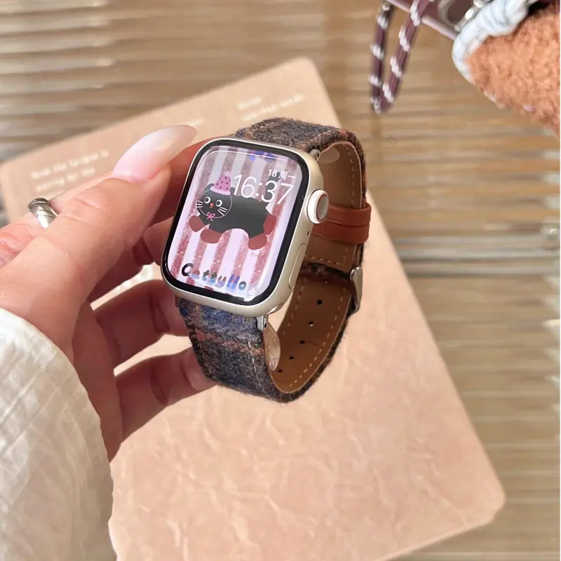 KVZUVUU Watch Band Apple Compatibility Metal-21