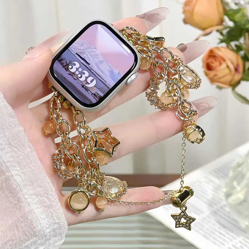 KVZUVUU Apple Compatibility Watch Band Metal-2