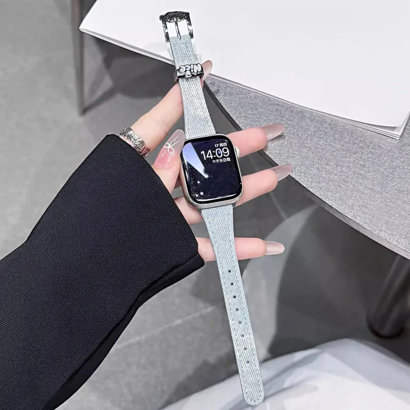 KVZUVUU Apple Compatibility Watch Band Canvas Material-15